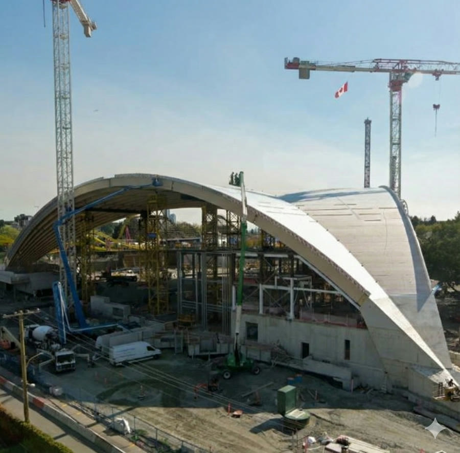 PNE Amphitheatre under construction